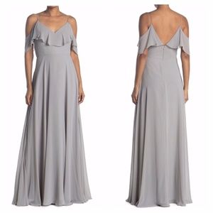 Jenny Yoo Mila Ruffle Dress in Mineral